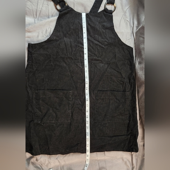 Black‎ Corduroy Pinafore Dress - Picture 3 of 4